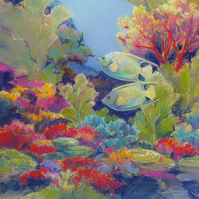 Pam Madland's Coral Reef pastel